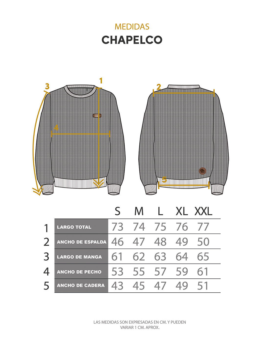 Chaleco Chapelco Hombre - Negro